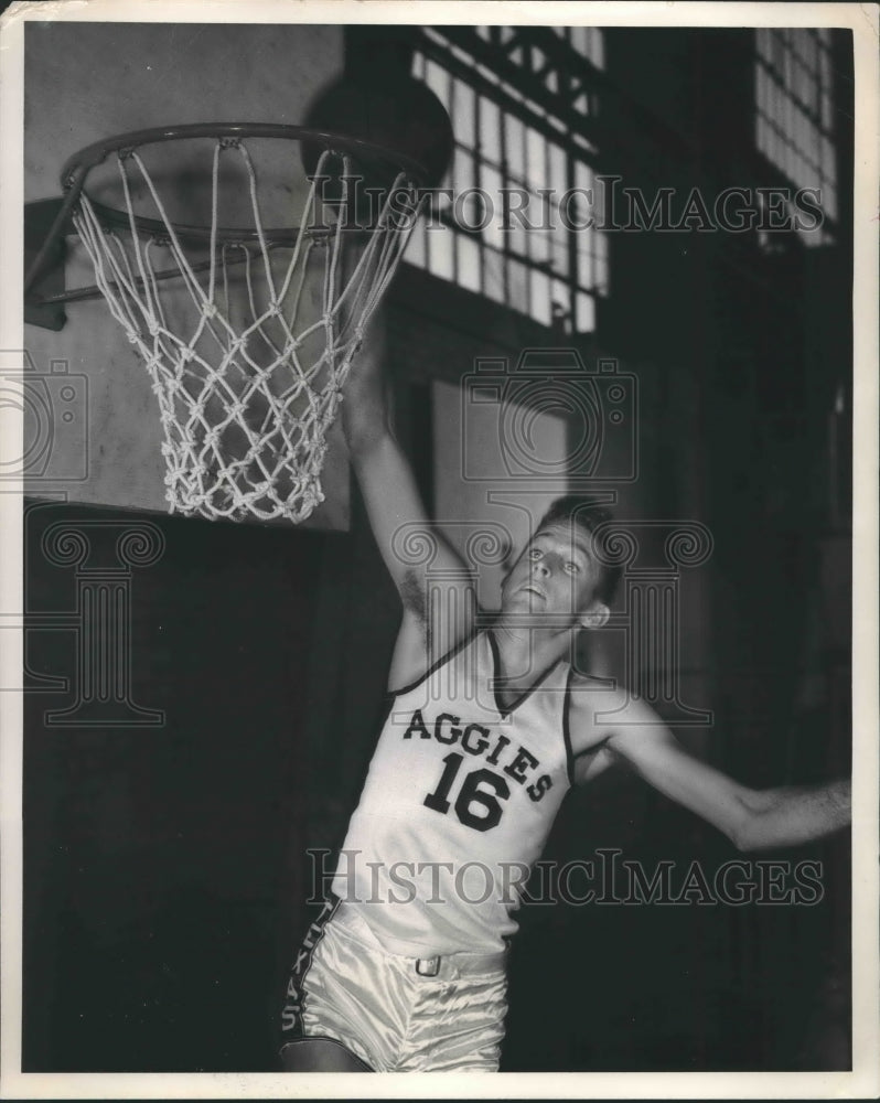 Walt Davis of the Texas Aggies Basketball-Historic Images
