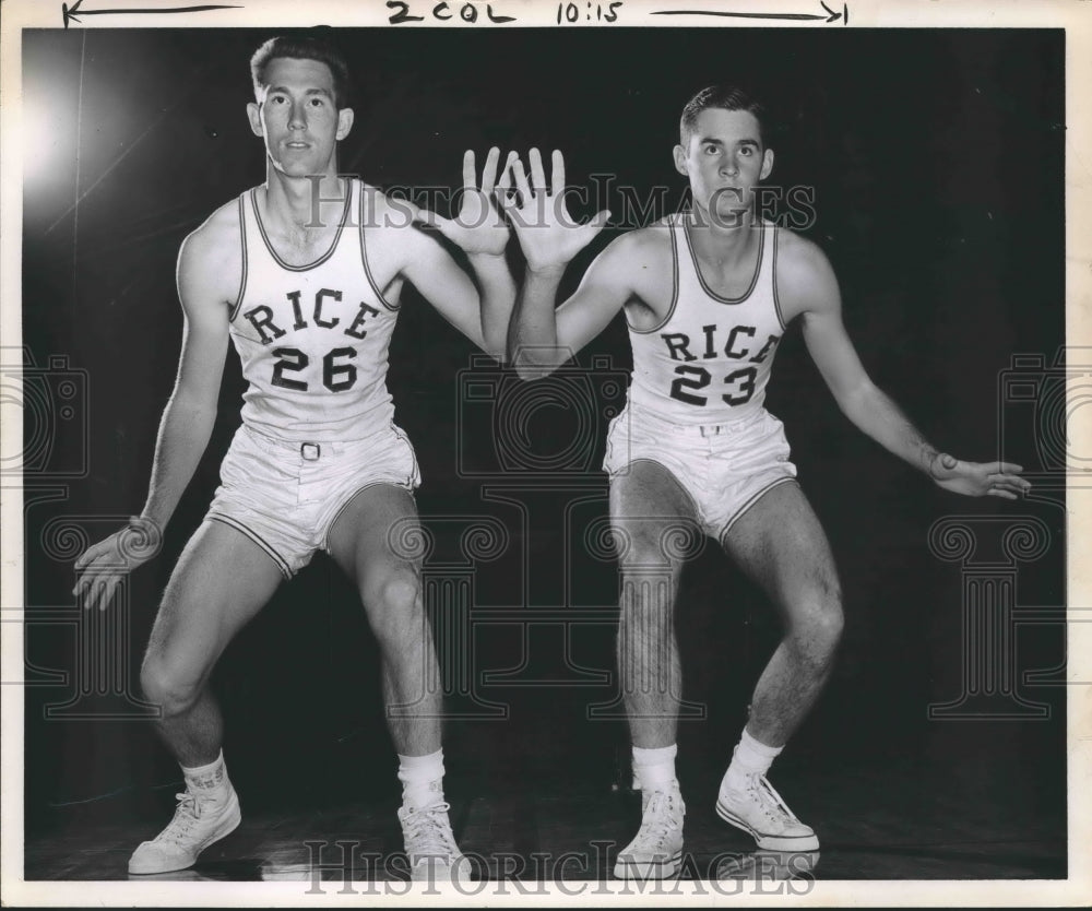 Glenn Field and Fred Woods of Rice Owls Basketball-Historic Images