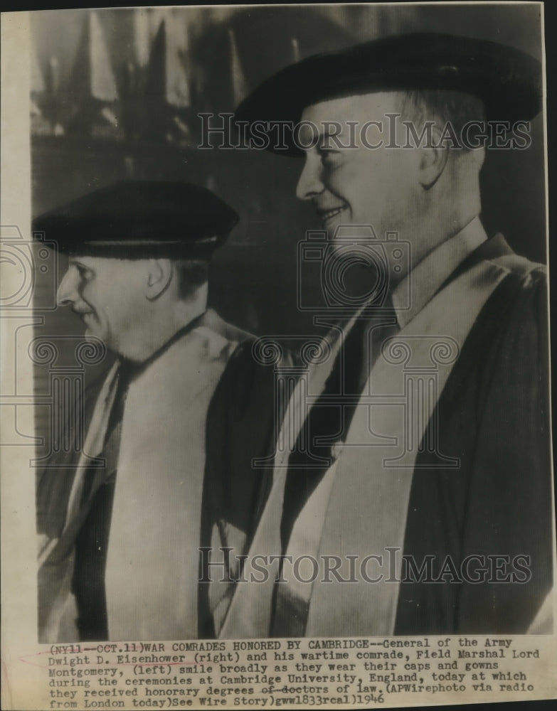 1946 Dwight Eisenhower &amp; Lord Montgomery Receive Honorary Degrees - Historic Images