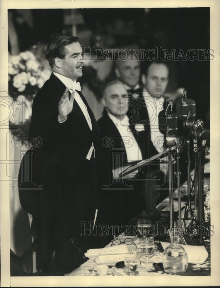 1938 Anthony Eden Delivers Address of  Association of Manufacturers - Historic Images