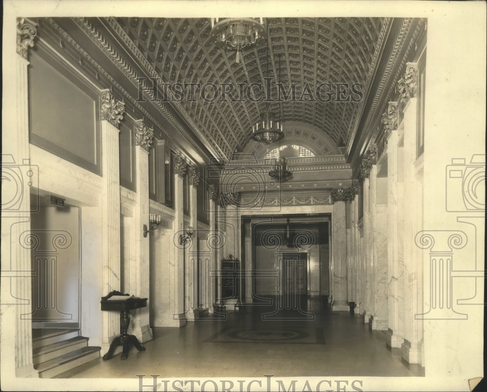 Press Photo interior of Scottish Rite Temple - Historic Images