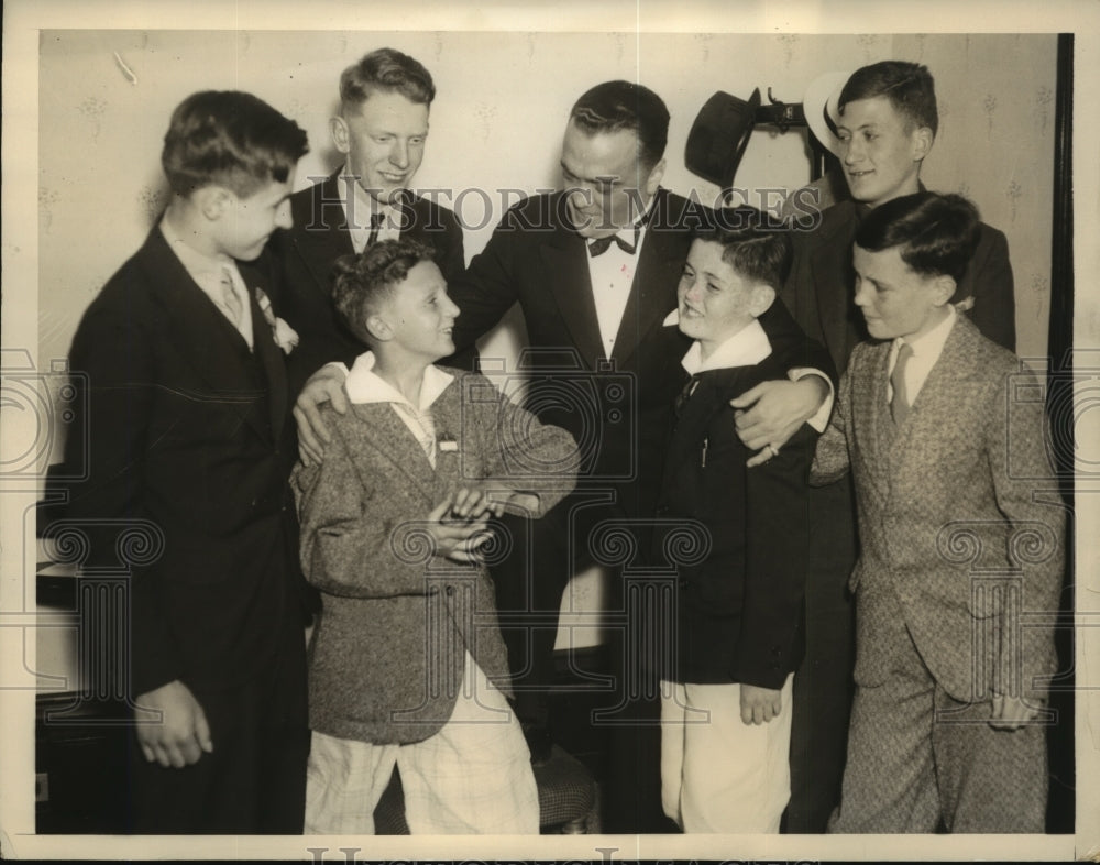 1936 Press Photo Boys Attend 30th Annual Convention of Boys&#39; Club of America - Historic Images