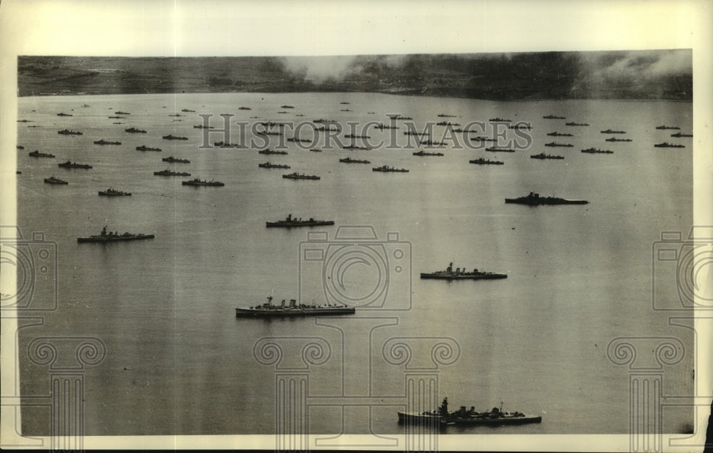 The Might Of The British Navy Cover The Waters Of Weymouth Harbor-Historic Images