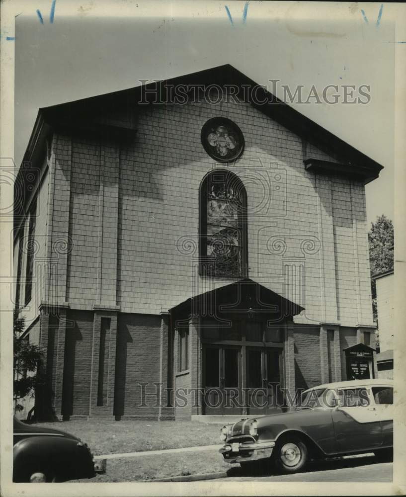 1958 Kingsley Methodist Church exterior view, Stapleton - Historic Images