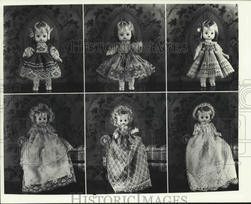 Press Photo A collection of dolls and doll clothing - Historic Images