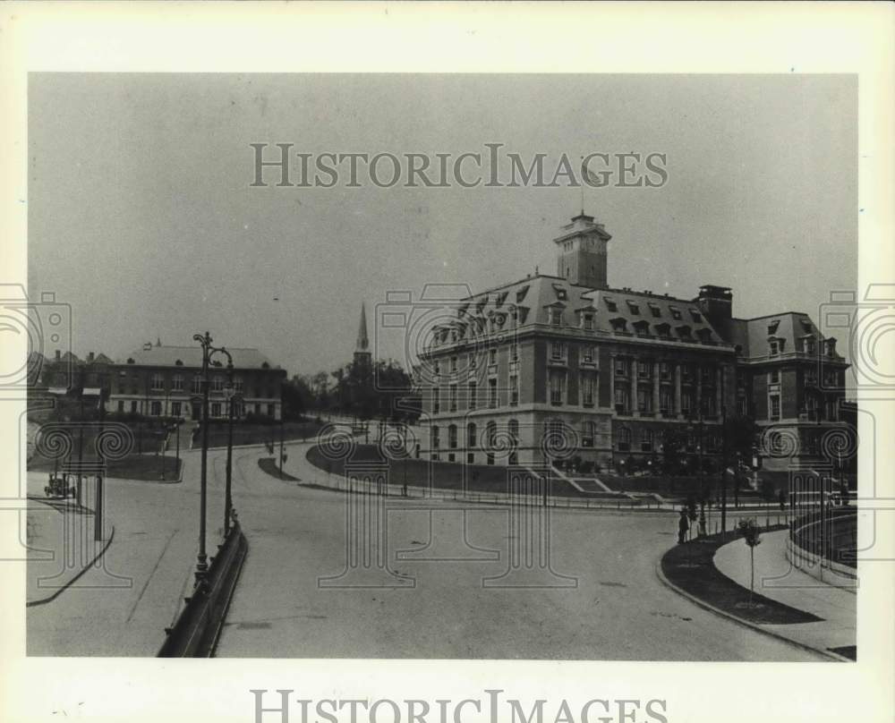 1909 Press Photo Borough Hall on Staten Island - Historic Images