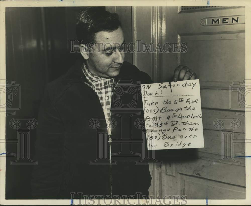 1964 Anthony Cirillo of St. George at the 69th Street ferry terminal-Historic Images