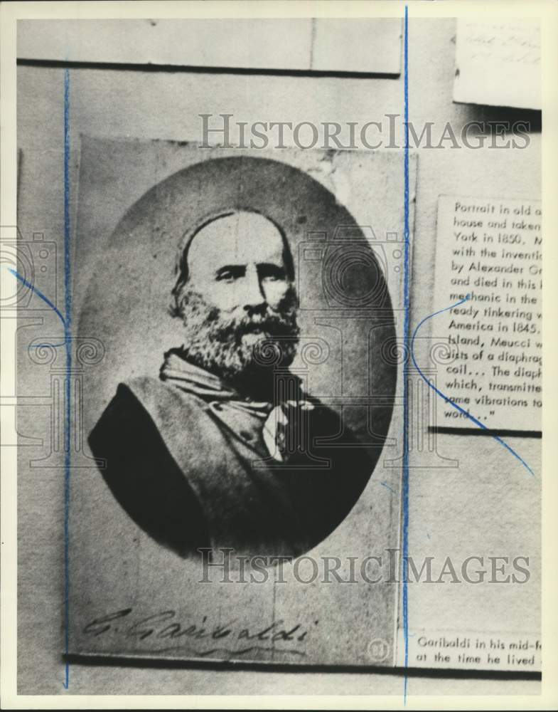 1982 Press Photo A portrait of G. Garibaldi - Historic Images