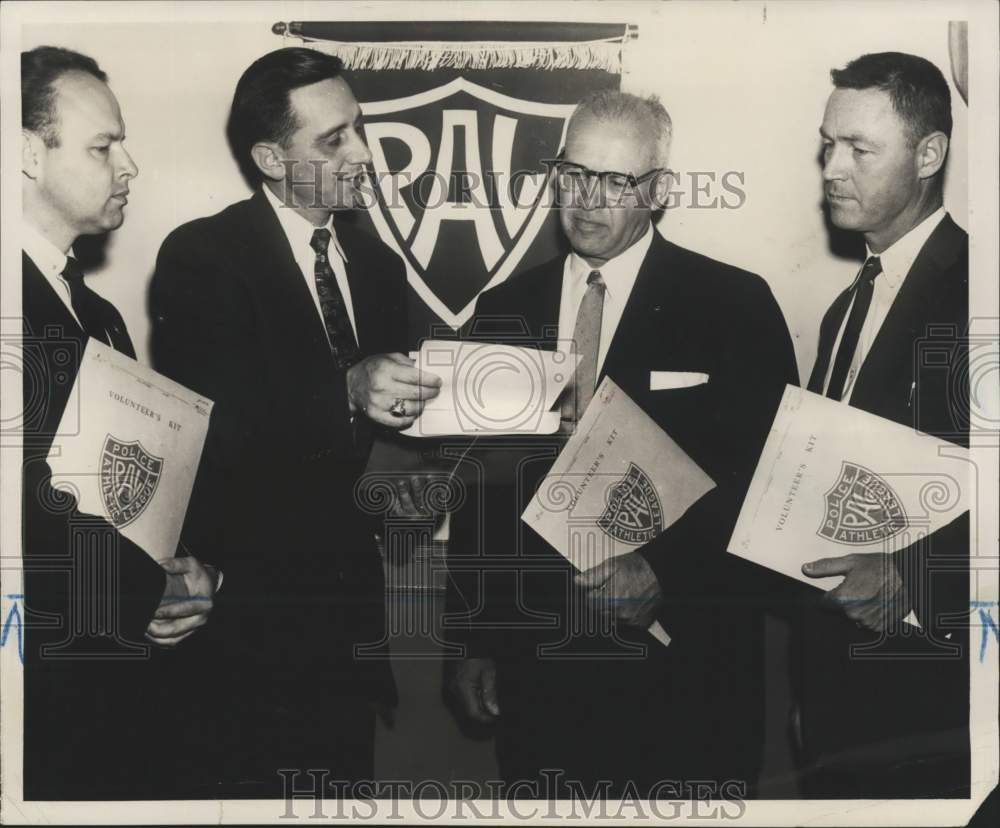 Press Photo Police Athletic League campaign at 120 Precinct - Historic Images