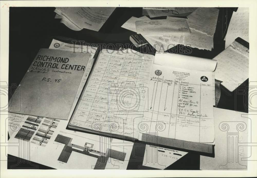 1982 Richmond Control Center Civil Defense logs - Historic Images