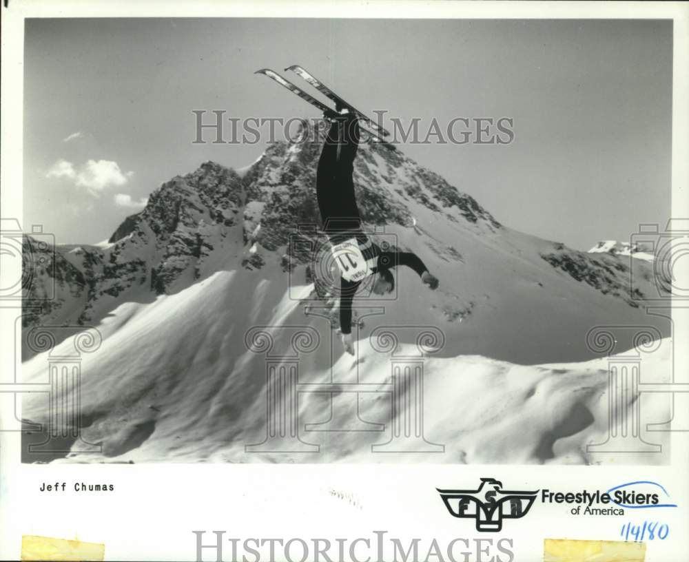1980 Press Photo Jeff Chumas, Freestyle Skier - sia08659- Historic Images