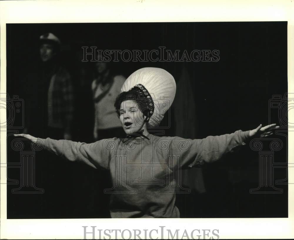 1983 Press Photo Patricia Woodward in "Trouble in Tahiti" play, Port Richmond - Historic Images