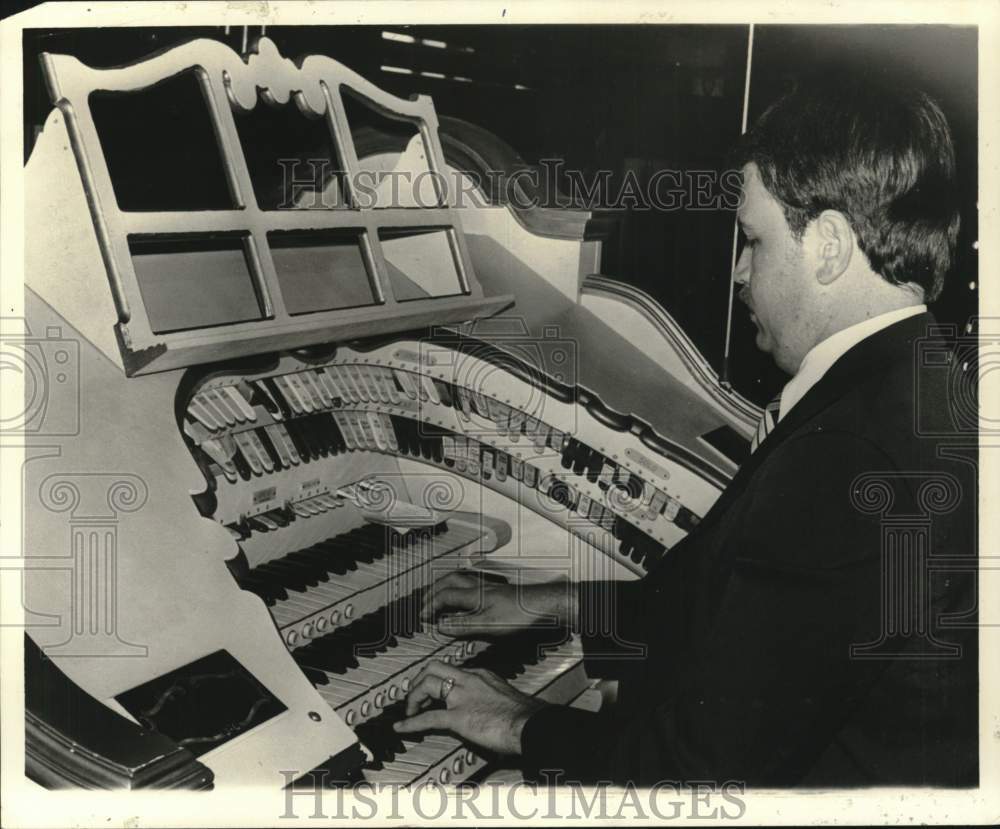 1978 Press Photo Theater Organist Danny Ray, St. George - Historic Images