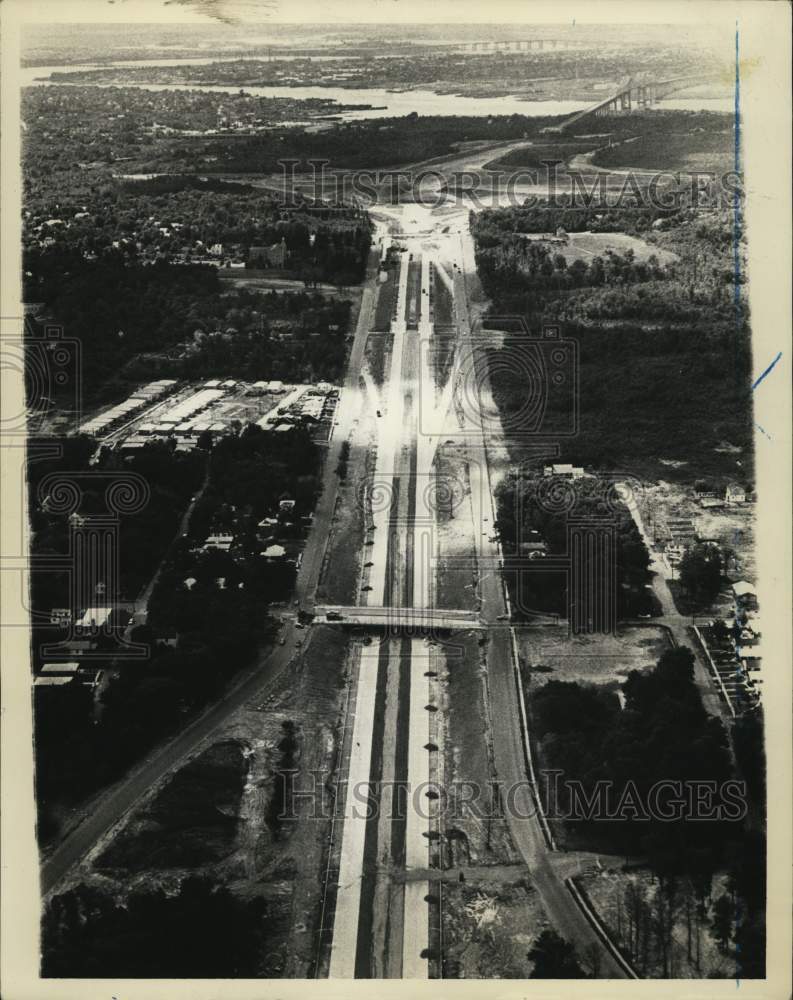 1970 Press Photo Aerial view of Richmond Parkway construction - Historic Images