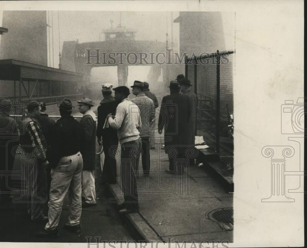 1959 Fog at Staten Island-Brooklyn ferry slip, St. George-Historic Images