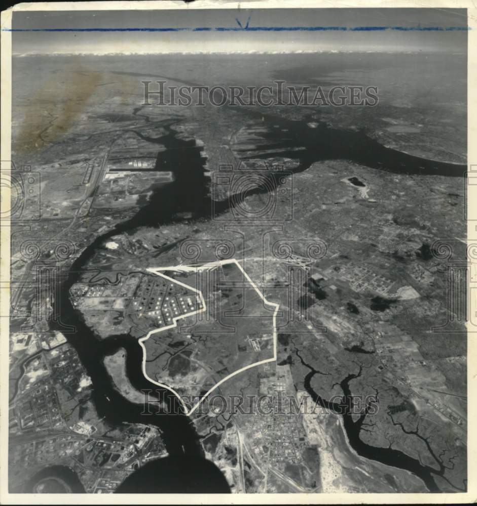 1962 Aerial view of Staten Island Industrial Park-Historic Images