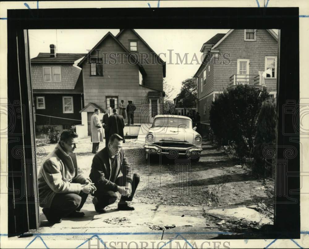 1959 Investigators at a bombing site-Historic Images