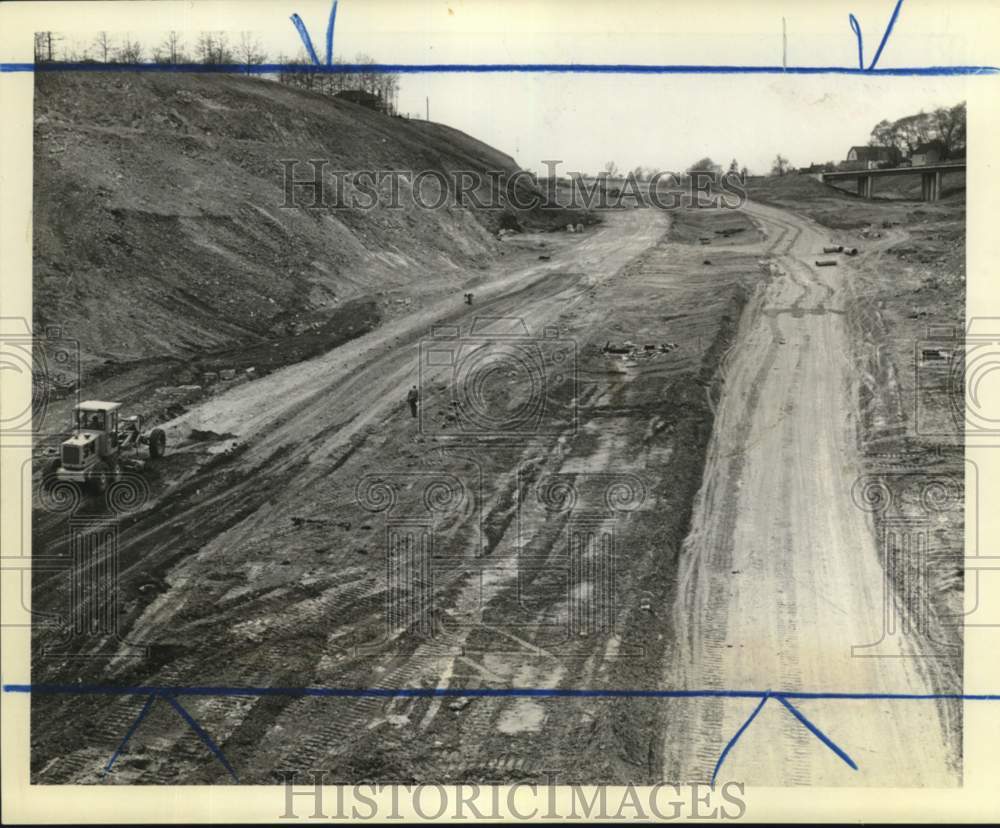 1964 Staten Island Expressway construction in Castleton Corners area-Historic Images