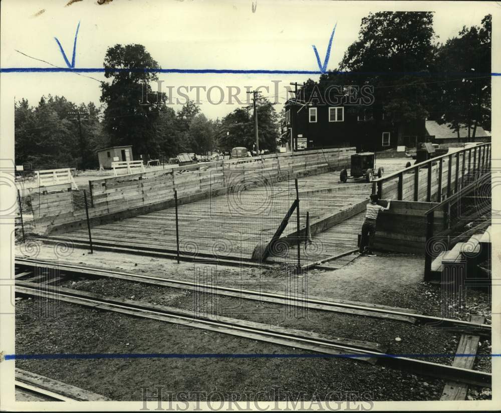 1962 Temporary railroad bypass at Guyon Avenue-Historic Images