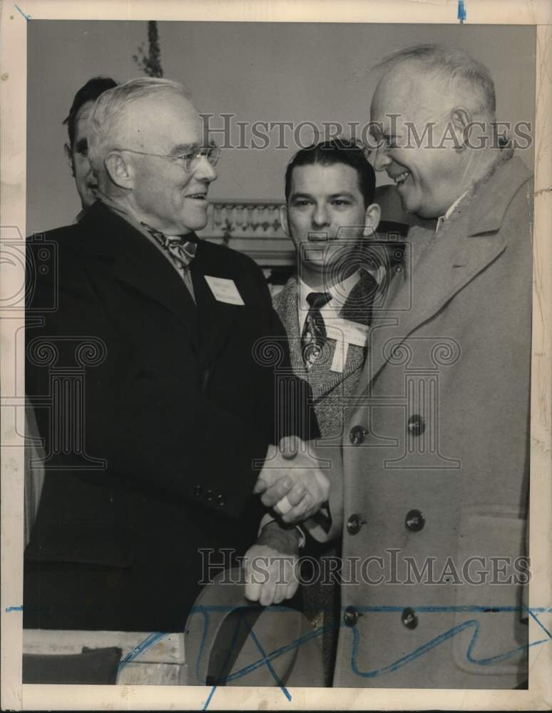 1952 Dwight D. Eisenhower Shakes Hands With Congressman John Ray-Historic Images