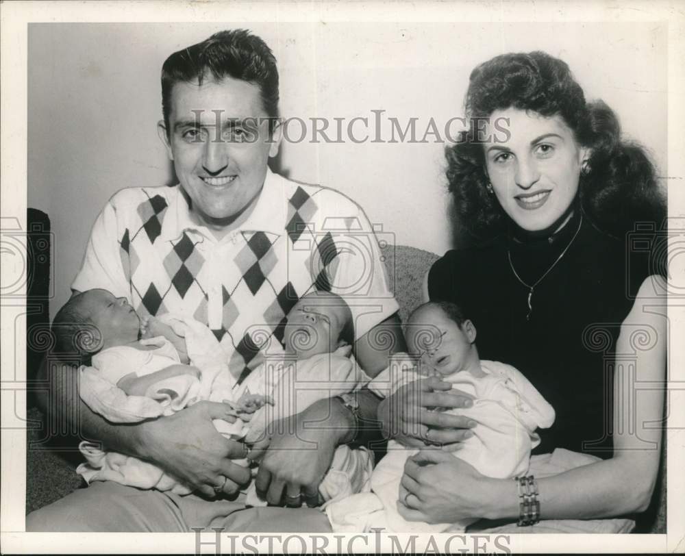 1955 Maglione Triplets from Parkhill Avenue in Clifton-Historic Images