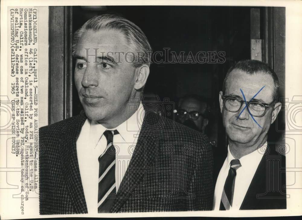 1965 James Allen Mintkenbaugh, accused spy &amp; other, California-Historic Images
