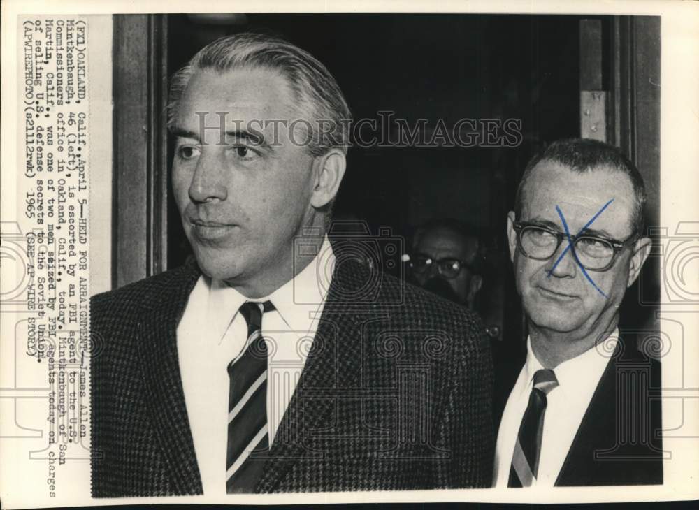 1965 James Allen Mintkenbaugh, accused spy & other, California-Historic Images