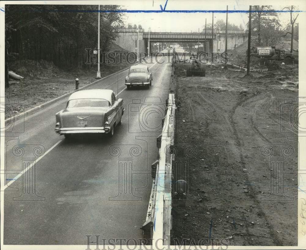 1963 Victory Boulevard being widened to four lanes, Willowbrook-Historic Images