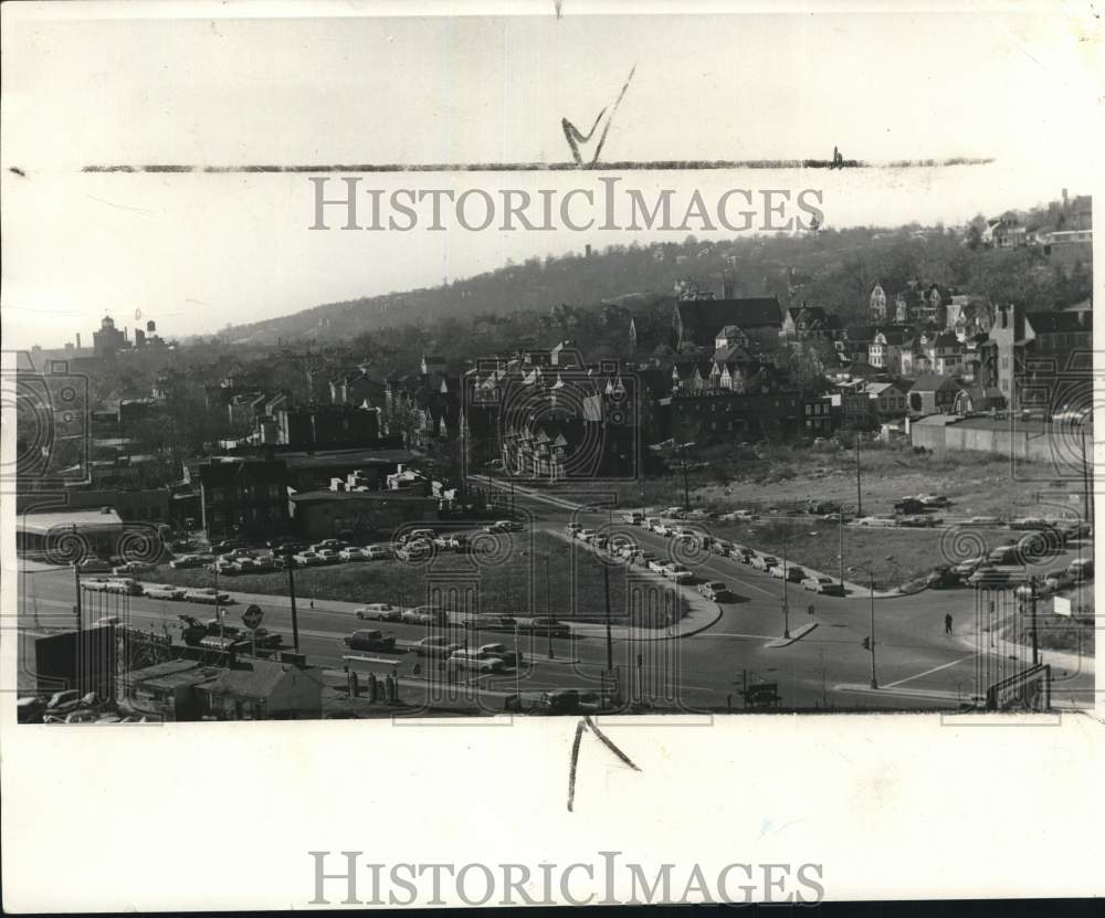 1963 Aerial View of Park at Van Duzer Street-Historic Images