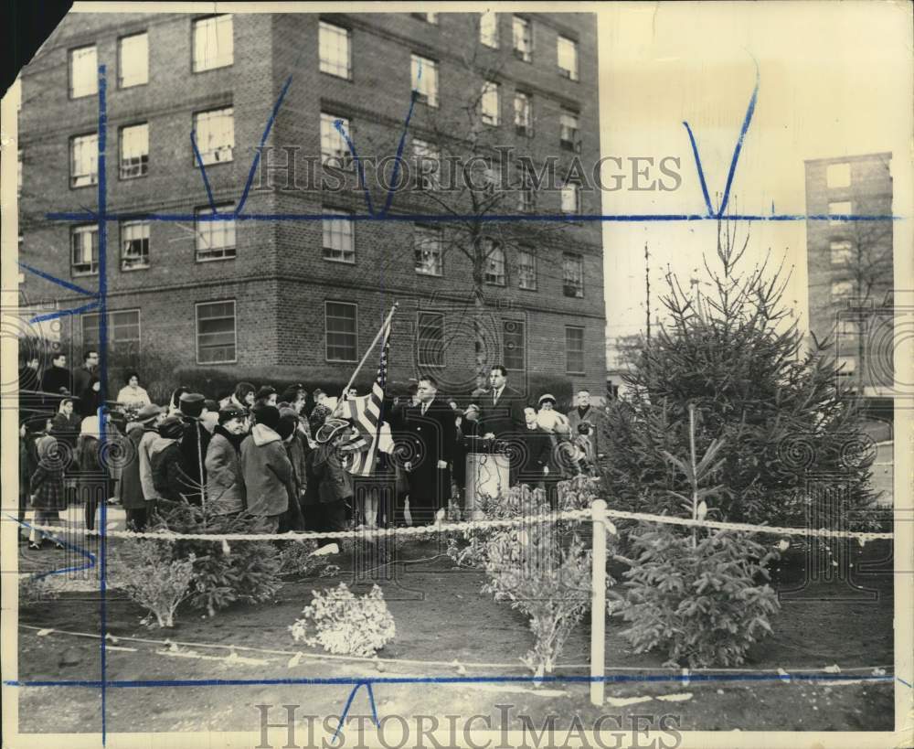 1963 Berry House, Dongan Hills, Plant Tree in Memory of J.F. Kennedy-Historic Images