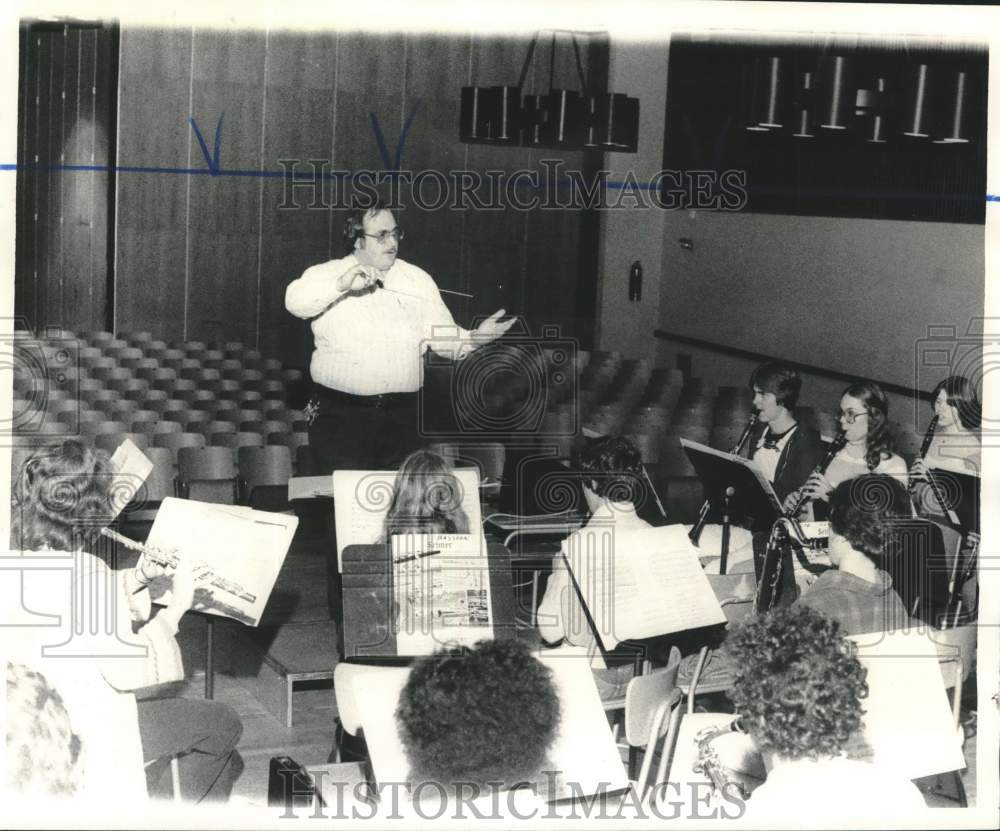 1978 Press Photo William Morris Alumni Band rehearsal, Brighton Heights - Historic Images