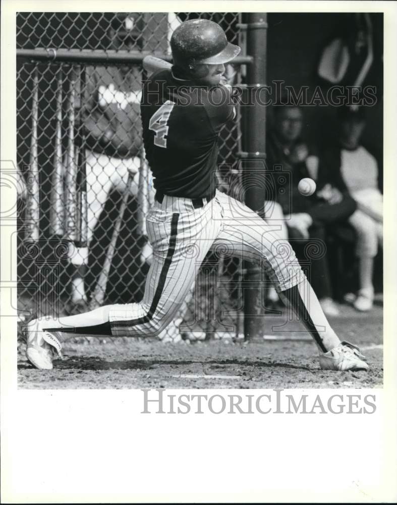 1987 Press Photo Wagner Baseball player #4 at bat - sia27415- Historic Images