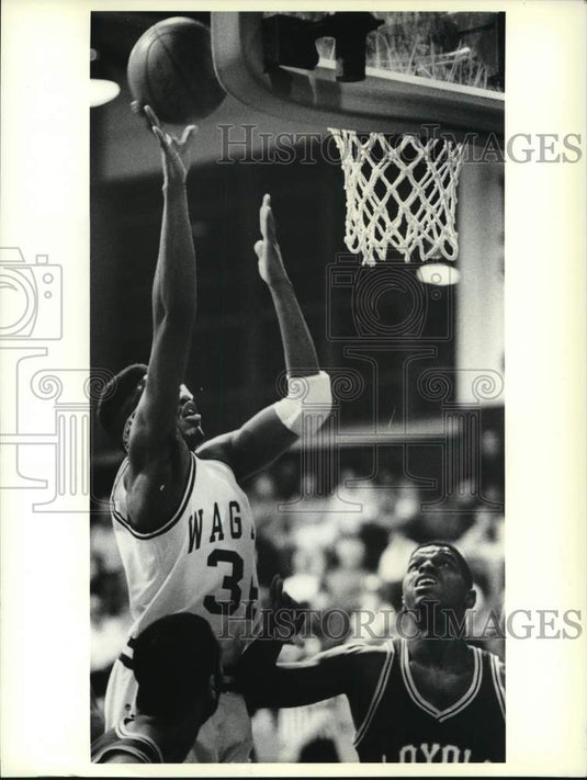 Press Photo Wagner College Basketball's