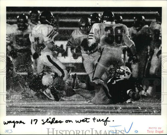 1984 Press Photo Wagner College football's