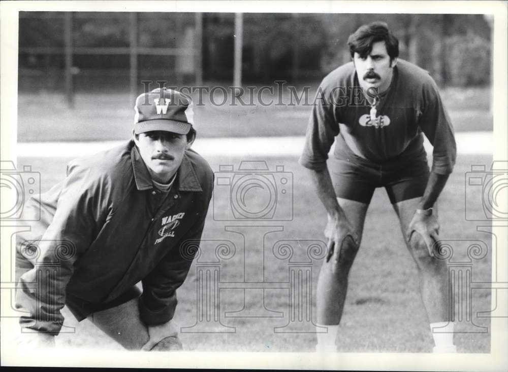 Press Photo Wagner College Football Coaches Mike Walsh and Tony Marotta- Historic Images