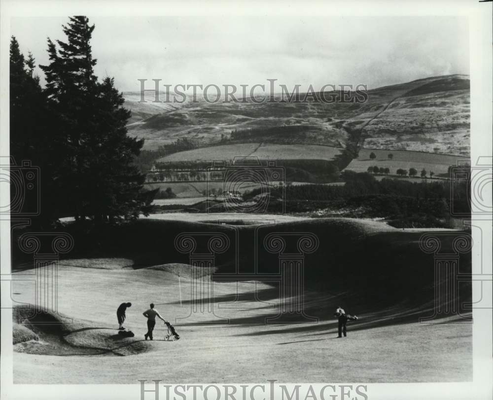 Press Photo Gleneagles Golf Course and Scottish Highlands in Scotland - Historic Images