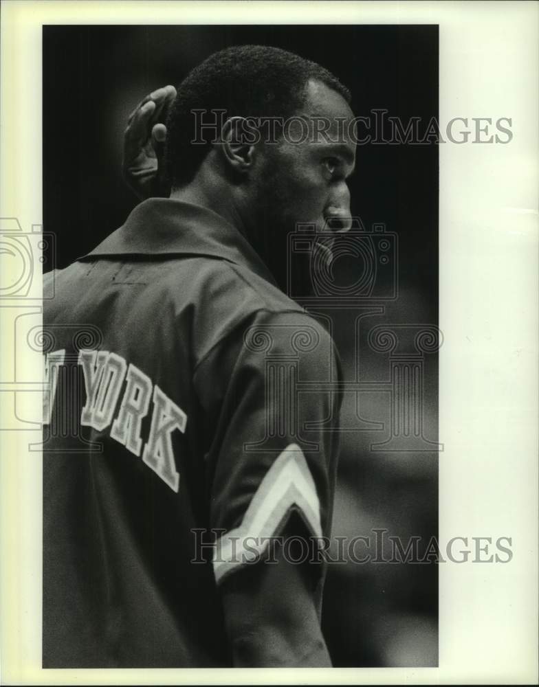 1989 Press Photo New York Knicks basketball player Trent Tucker - sis00352- Historic Images