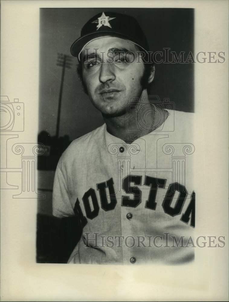 Press Photo Houston Astros baseball player Joe Pepitone at a ballpark- Historic Images