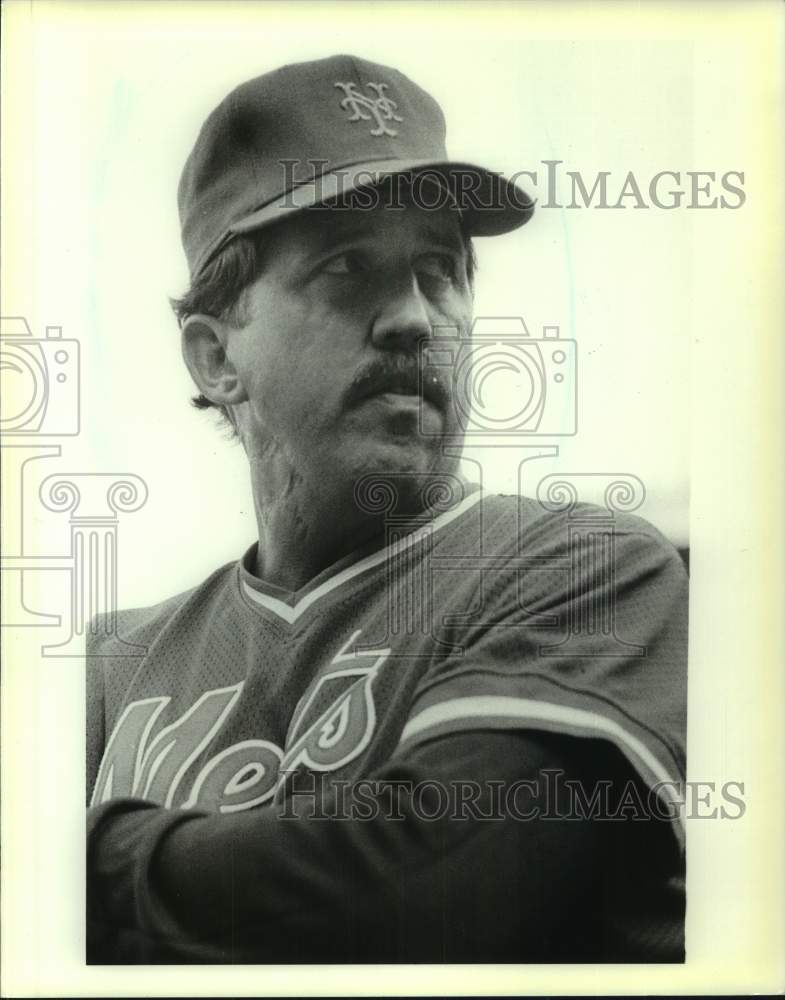 1986 Press Photo New York Mets baseball manager Davey Johnson - sis00440 - Historic Images