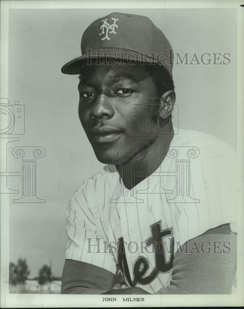 Press Photo New York Mets baseball player John Milner - sis00829- Historic Images