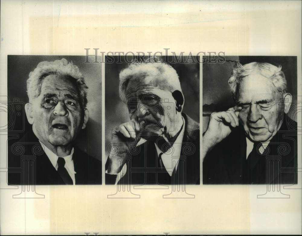 1965 Press Photo Football coach Amos Alonzo Stagg in 1946, 1943 and 1951 - Historic Images