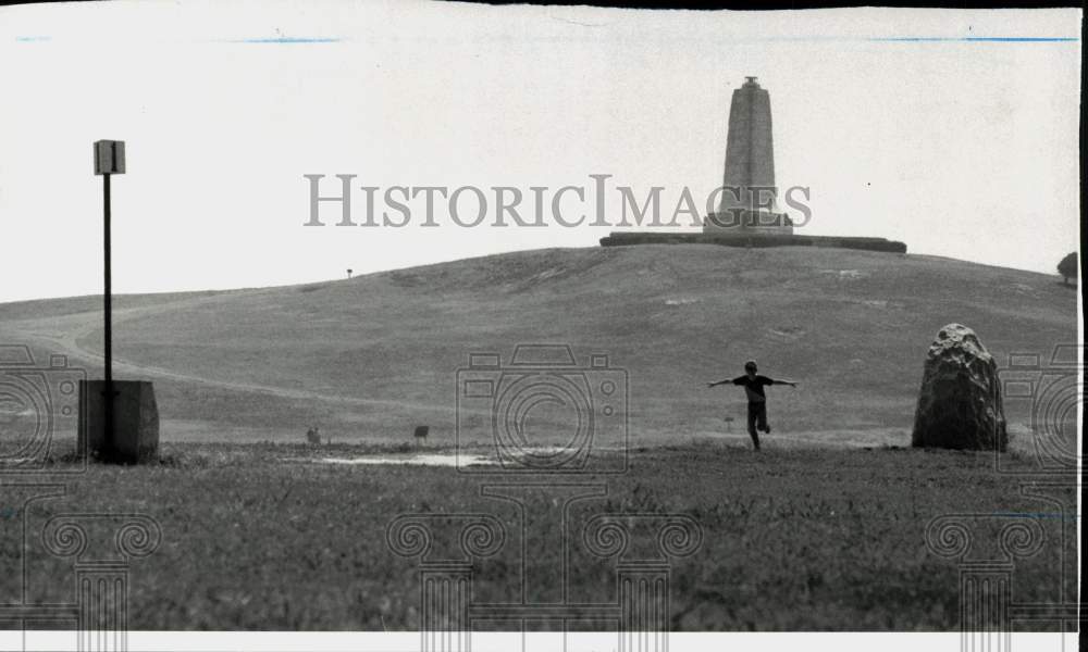 1978 Press Photo Wright Brothers Memorial and Landmark at Kitty Hawk - sis02736- Historic Images