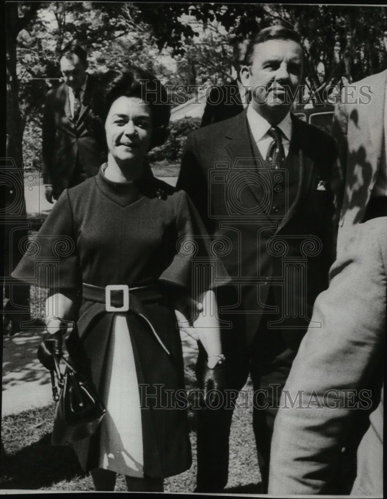 1970 Press Photo Judge Carswell and wife - Historic Images