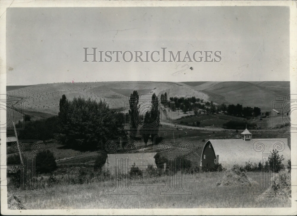 1936 A typical form of the Palouse Country  - Historic Images
