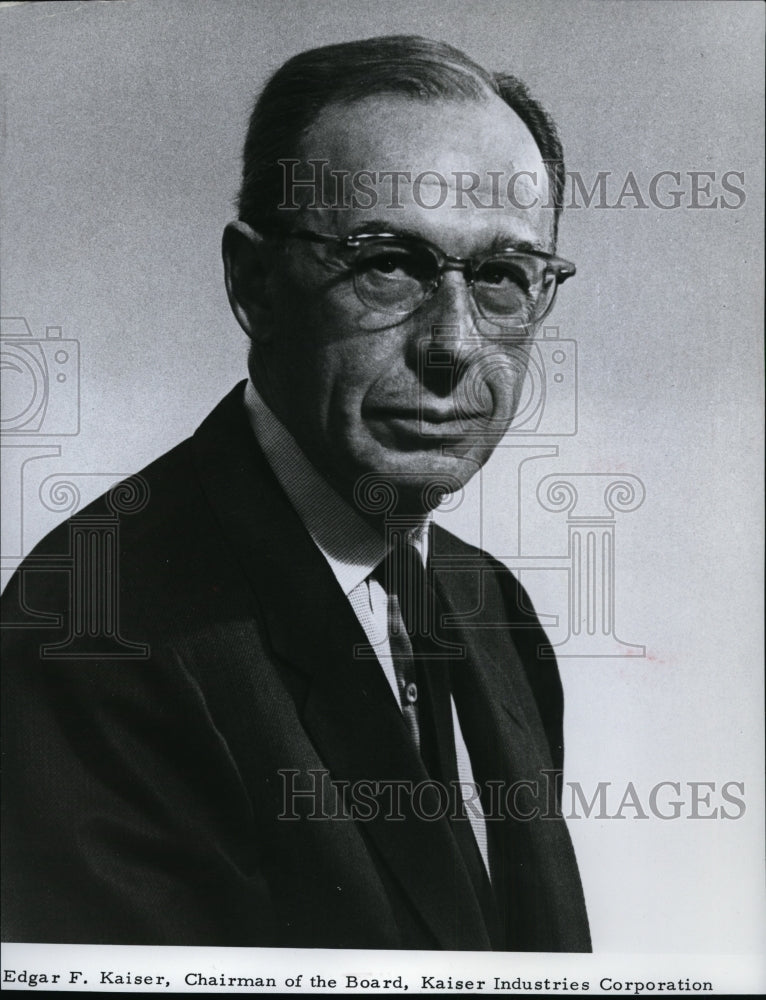 1967 Edgar F. Kaiser, Chairman of the Board , Kaiser Industries Corp-Historic Images