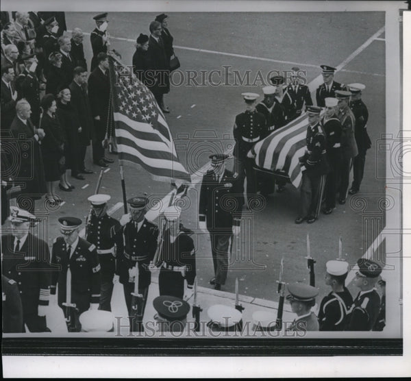 1964 President Lyndon B. Johnson at Herbert Hoover's funeral Historic