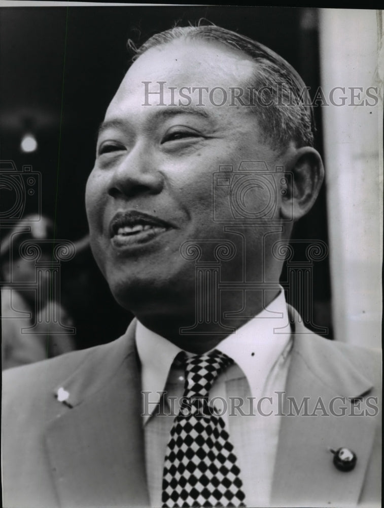1958 Press Photo Premier Lt Gen Thanom Kittikachorn of Thailand - Historic Images