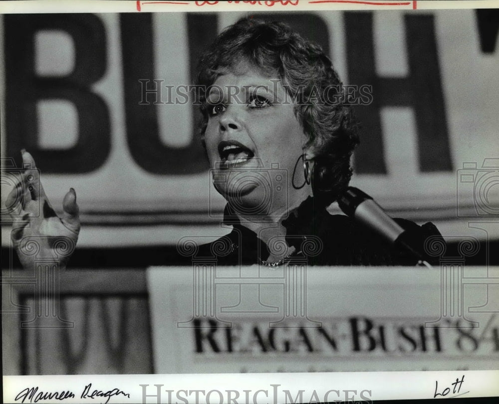 1984 Press Photo Maureen Reagan - Historic Images