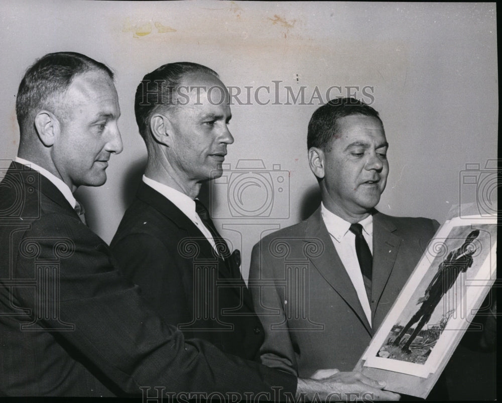 1964 Donald P. Lindsay and two unidentified men.  - Historic Images