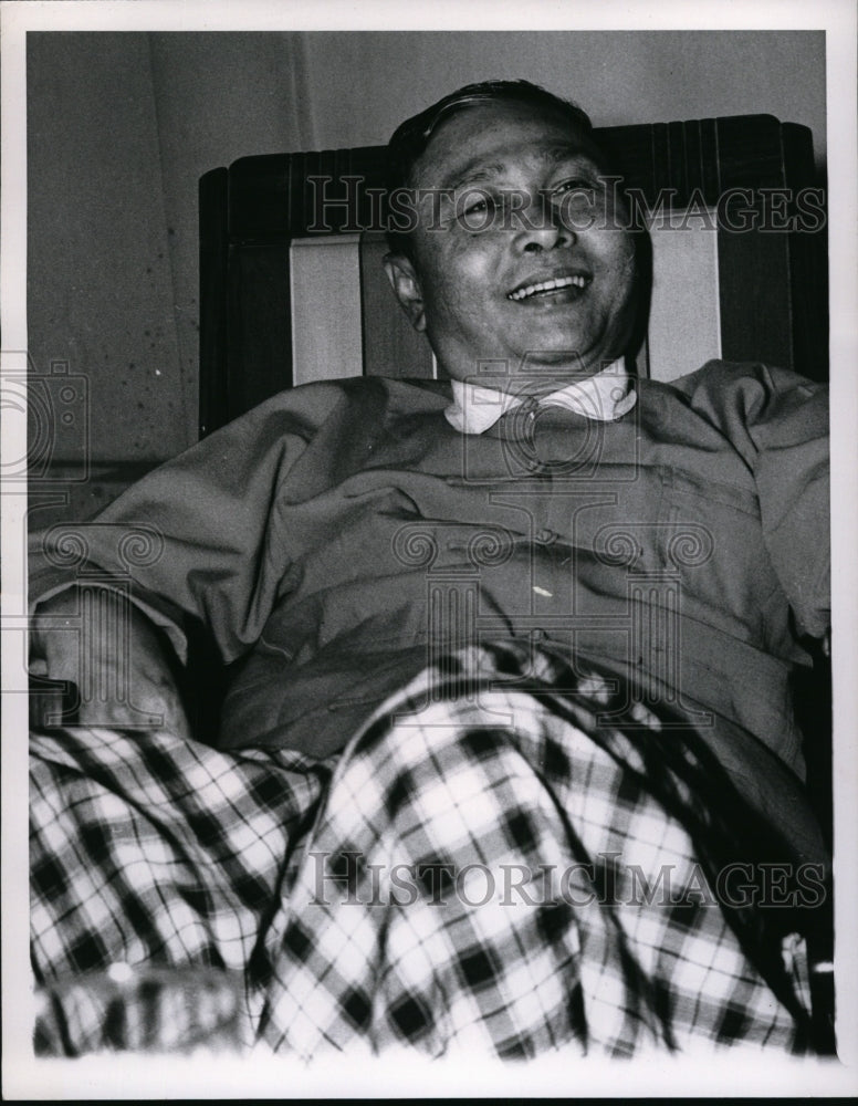 1962 Press Photo Prime Minister U Nu of Burma - Historic Images
